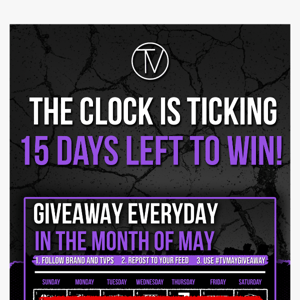 🔥 Giveaway everyday in the month of May 🔥