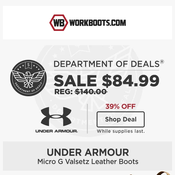 DOD: 39% off Under Armour Micro G 👟 (act fast!)