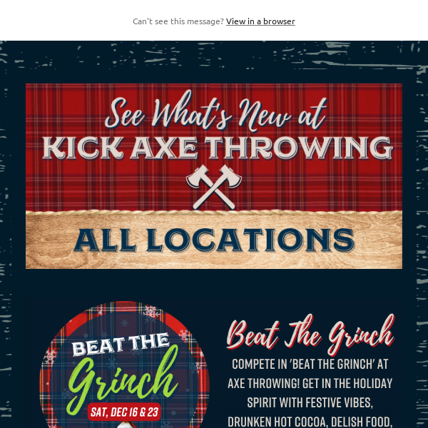 🎄Kick Axe Throwing: The Perfect Cozy Venue for All Your Holiday Parties!🪓