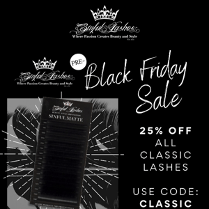 💖 5 more hours 25% off Classic Lashes