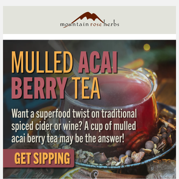Mulled Acai Berry Tea