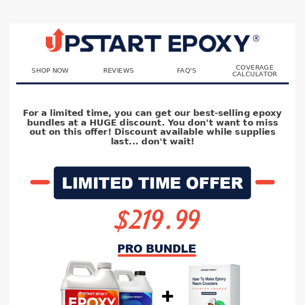 🎉 Time to Upstart your epoxy game!