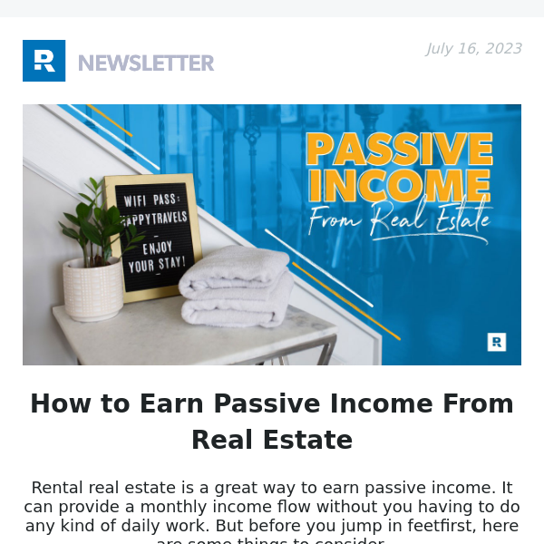How to Earn Passive Income From Real Estate