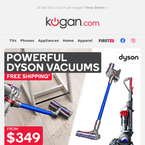 Dyson Vacuums from $349 & Free Shipping!^