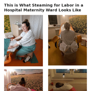 Photos of Patients Steaming for Labor in a Hospital Maternity Ward