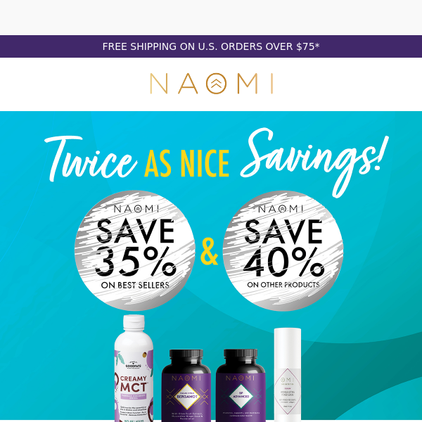 Save up to 40% in our Twice as Nice Sale!