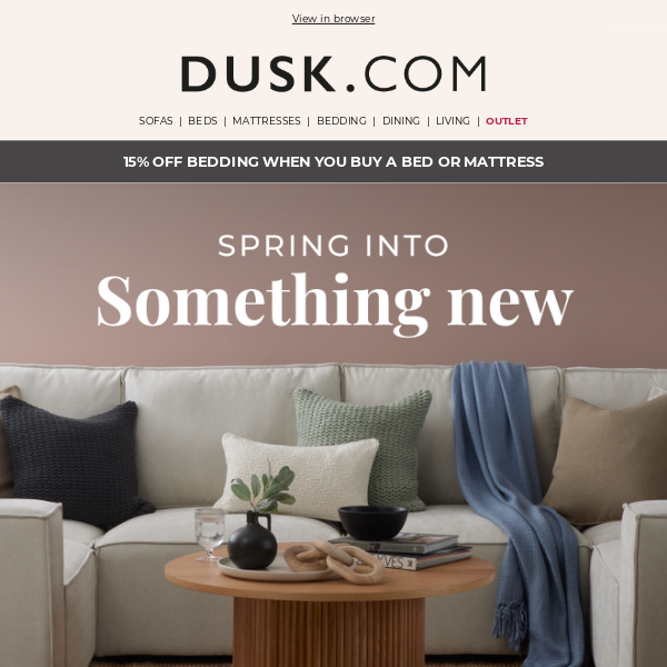 DUSK.com, spring into something new 🌸