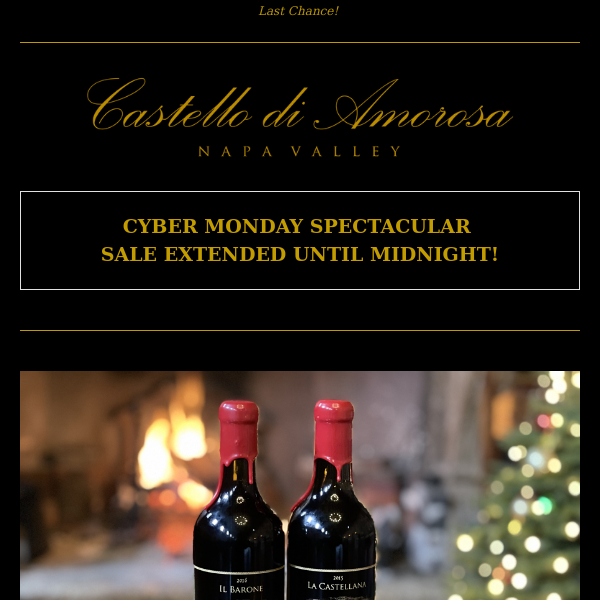 Cyber Monday Sale EXTENDED! 🏰🍷