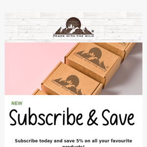 NEW: Subscribe & Save - Now Available! 📦♻️