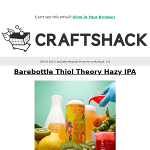 【New Collab🍺】Barebottle Thiol Theory Hazy IPA