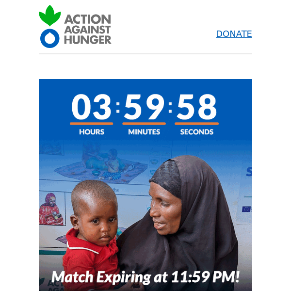 Your final chance to send 3X the lifesaving assistance