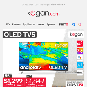 📺 55" OLED 4K Android TV Only $1299* (Standard Retail Price - $1999.99!)