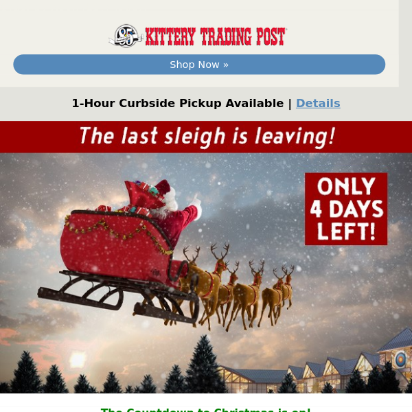 Hurry! The Last Sleigh is Leaving!