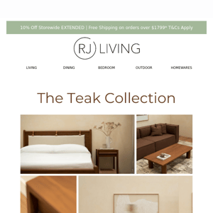 Timeless Teak Furniture Range