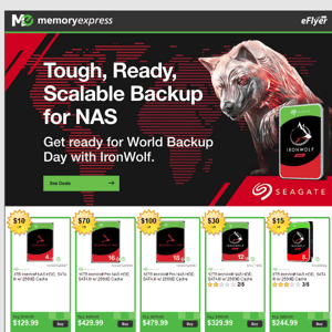 Tough, Ready, Scalable Backup for NAS. Get Ready for World Backup Day with IronWolf