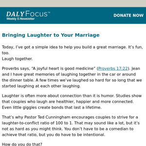 Bringing Laughter to Your Marriage