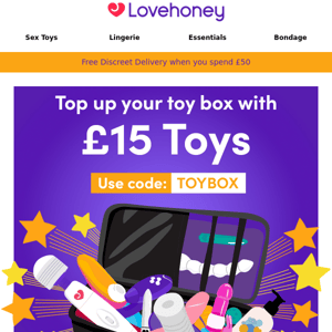 £15 Toys - your exclusive code inside!