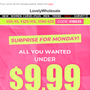 🎉M0NDAY Surprise: All Under $9.99!😲