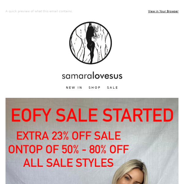 ✂️EOFY23✂️ @ CHECKOUT FOR ✂️EXTRA 23 % OFF SALE✂️