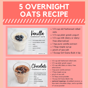 Prepare your Overnight Oats