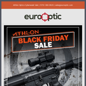 Athlon Optics Cyberweek Sale is Happening Now!