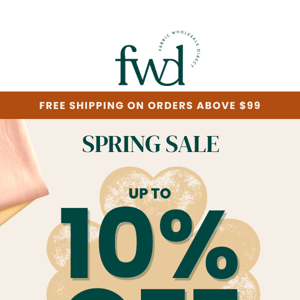 Up to 10% off sitewide