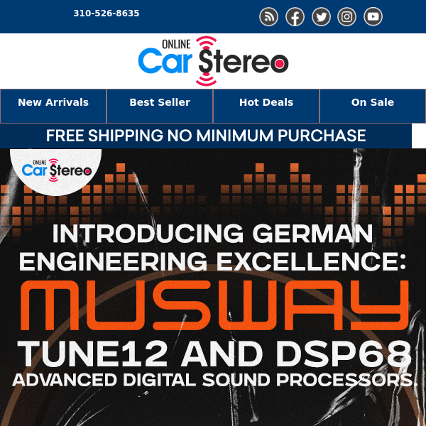 German Engineering Excellence: Musway TUNE12 and DSP68 Advanced Digital Sound Processors!