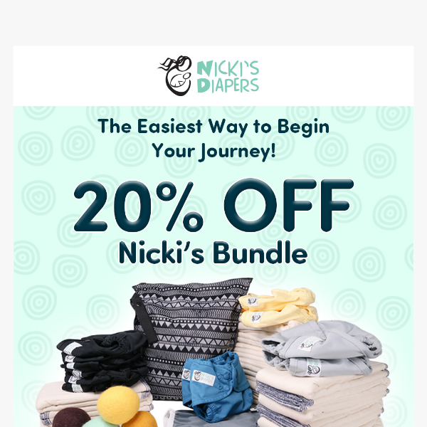20% OFF The Ultimate Cloth Diaper Bundle!