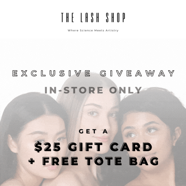 $25 Gift Card + Tote Bag JUST FOR YOU! 😱