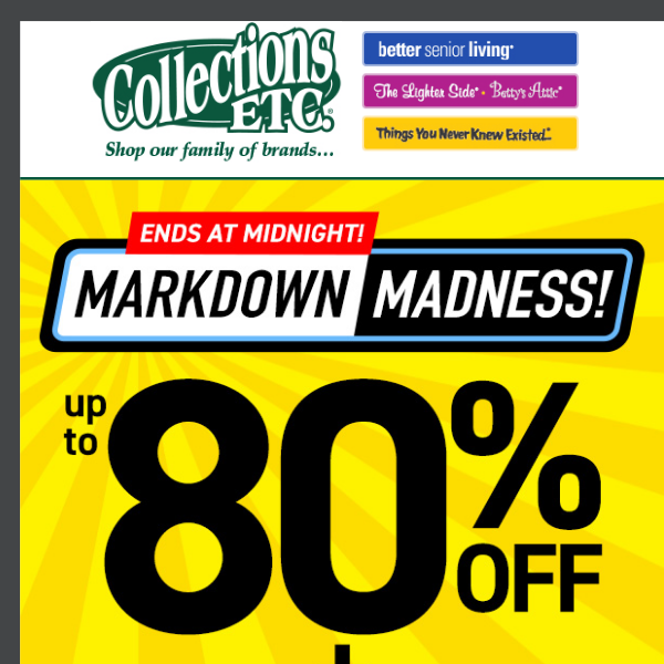 Time is Running Out: Markdown Madness Deals Await!