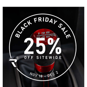 25% off Site Wide!