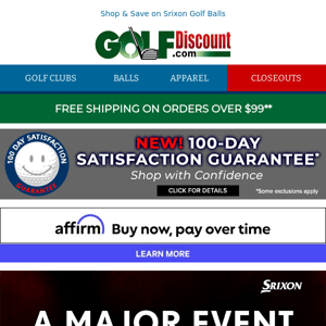 Limited Time Offer: Buy 2, Get 1 Free on Select Srixon Golf Balls!