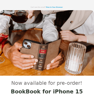 Pre-order BookBook for iPhone 15 now!