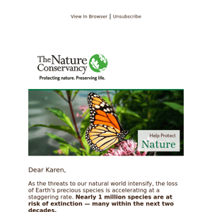 The Nature Conservancy, add your name today