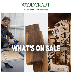 What's On Sale at Woodcraft?
