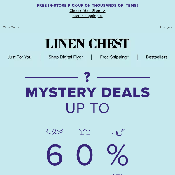📩IT'S BACK! We added NEW MYSTERY DEALS up to 60% Off