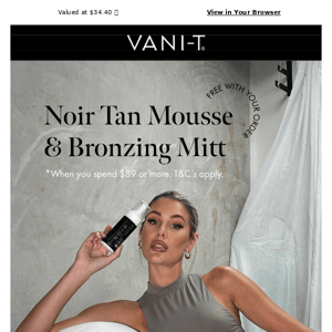 FREE Noir Express Tan Mousse & Mitt* ✨