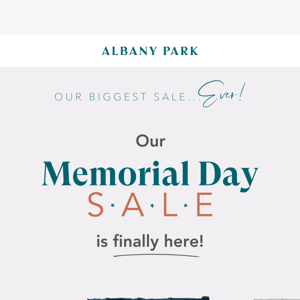 Save BIG during our Memorial Day Sale 🎇