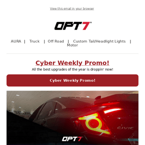 📆 Cyber Weekly Promos Sale o'clock!