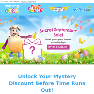 🎁 Try your luck now! Hatch Your Mystery Discount