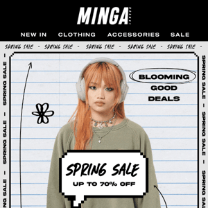 Spring Sale up to 70% off 🖤💸