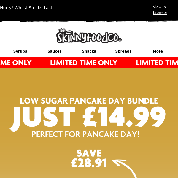 Save £28.91 - Pancake Day Bundle! 🥞