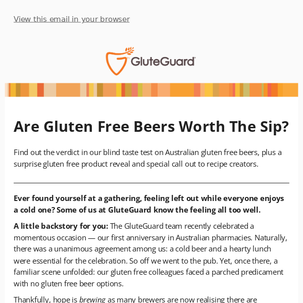 🍺Are Gluten Free Beers Worth The Sip?