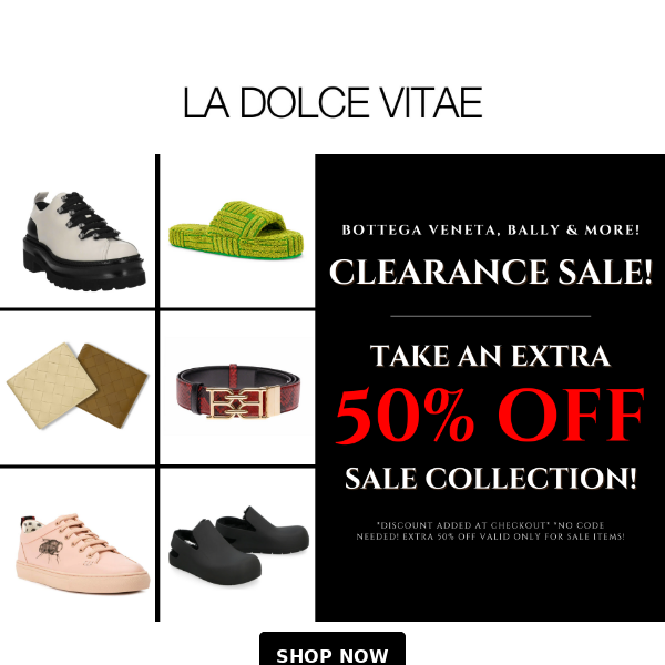 ⚡️Extra 50% Off Bottega, Bally & More!