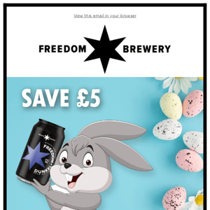 Hop into Easter with £5 off our 24 packs of Freedom beer!