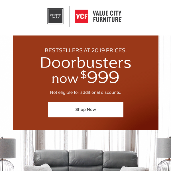 (Final week!) $999 Doorbusters going, going…