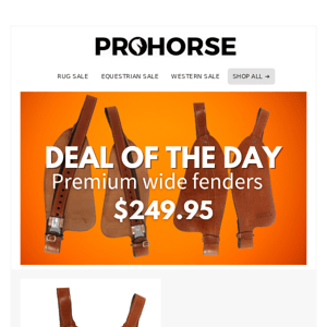 $50 Off Fenders (for Stock Saddles) 🤠
