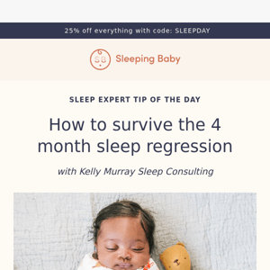 How to survive the 4 month sleep regression