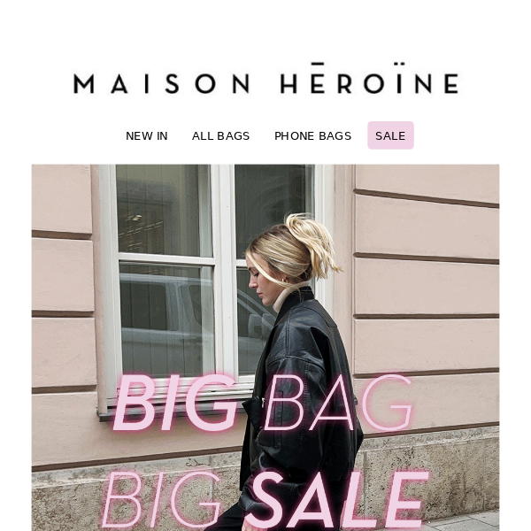 💥 BIG BAG BIG SALE | 50% Rabatt auf alle großen Taschen!