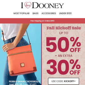 Kick Off Fall in Style With An Extra 30% Off Sitewide!